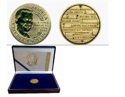 1/2oz Gold Mandela 90th Birthday