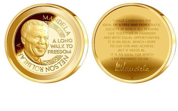 1/2oz Gold Mandela Mint Mark