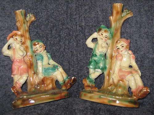 1950's type twin figurines