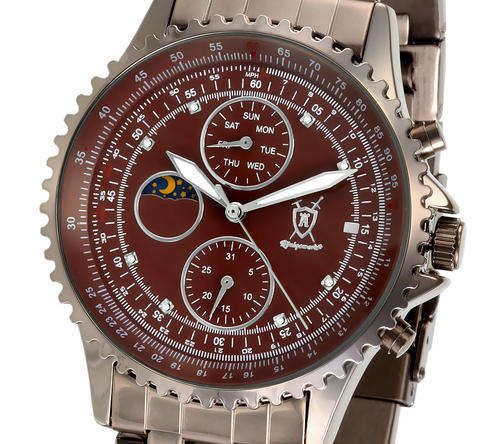 Konigswerk  Argos  Brown with 8 DIAMONDS ##Authentic and New##