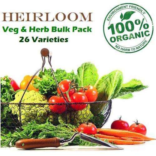 Heirloom Vegetables & Herb Pack | 26 Varieties