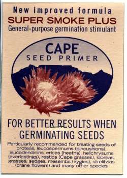 Cape Seed Primer - Super Smoke + - Proteas, Strelitzias, Bulbs etc - 1 Disk - Will treat 100 Seeds