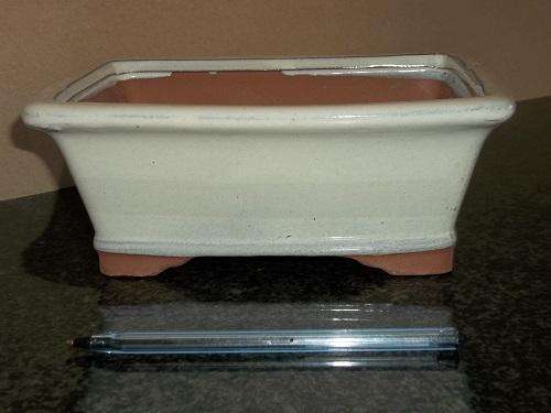 Glazed 21cm x 16cm x 8.5cm Bonsai Container -  Massive Range - SFAGR