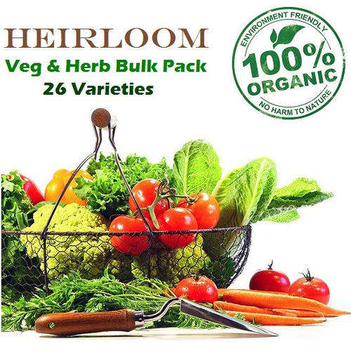 Organic Heirloom Vegetable & Herb Bulk Pack