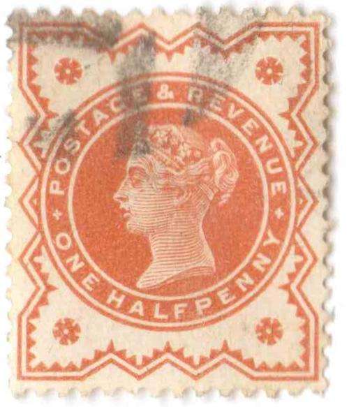 Queen Victoria, One Halfpenny, H, VFU