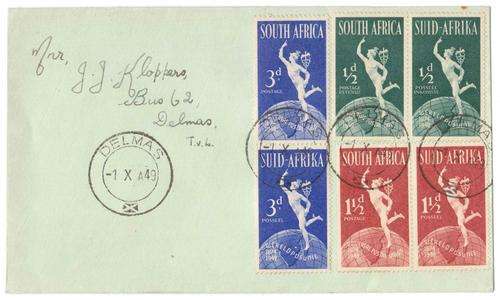 SA, Union, Cover, 1949, VFU