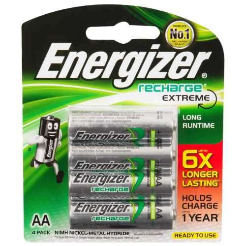 Energizer Rechargeable Extreme AA Batteries 2300mAh - Pack of 4