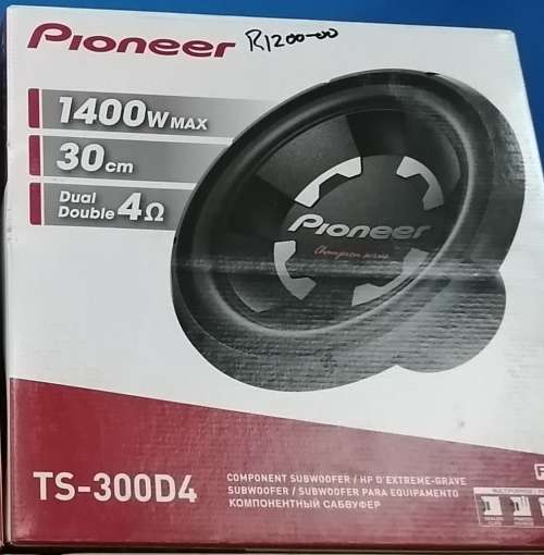 Pioneer Subwoofer 12` 1400Watt Double voice coil