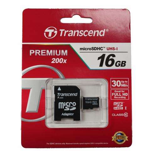 Transcend 16GB Micro SD Card Class10