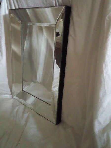 Absolutely stunning frameless beveled mirror in immaculate condition