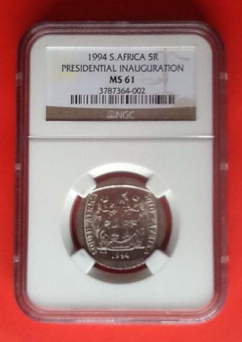 1994 Presidential Inauguration R5 NGC Graded MS61 Coin.