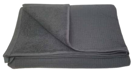 Waffle bath towel - Charcoal 70x130cm