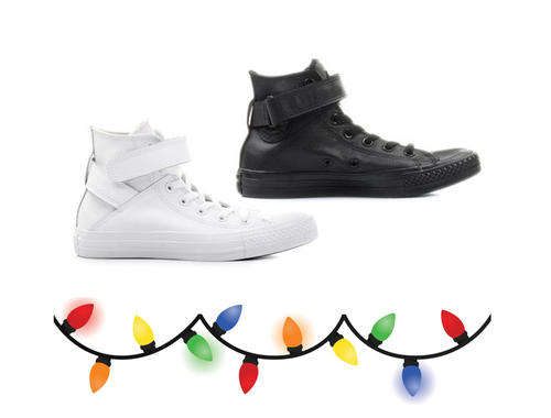 Ladies Converse All Star BREA Leather Hi Top Sneakers