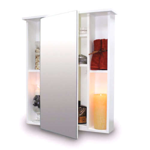Wildberry Center Mirror Cabinet - White - Display Unit