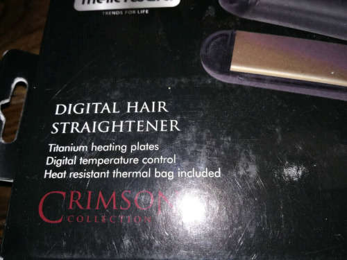 Mellerware "crimson" hair straightener