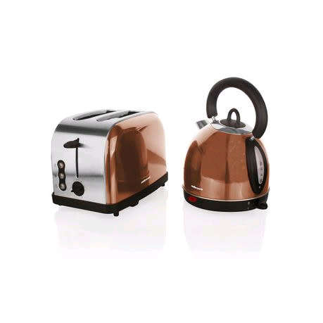Mellerware pack 2 piece set stainless steel kettle and toaster