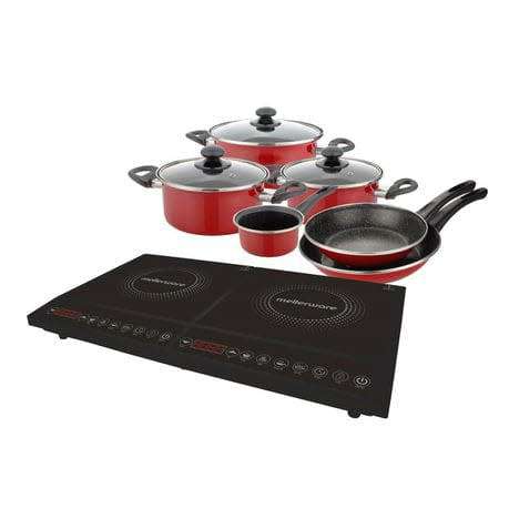 Mellerware - LED Display Crystal Plate Capri Double Induction Cooker