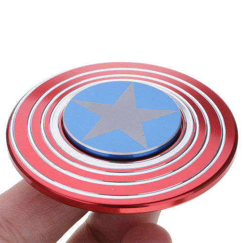 CAPTAIN AMERICA FIDGETS SPINNER WITH ZIPPER CASE