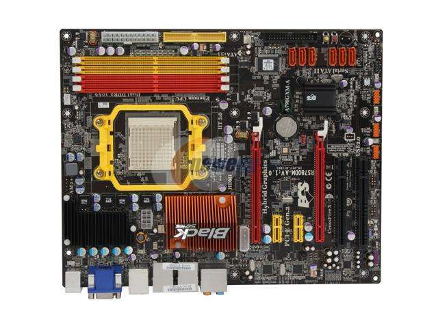 AMD Athlon 64 X2 4000+  2.1GHz CPU + ECS Black Series A790GXM-A Mainboard + 2GB DDR2  Ram