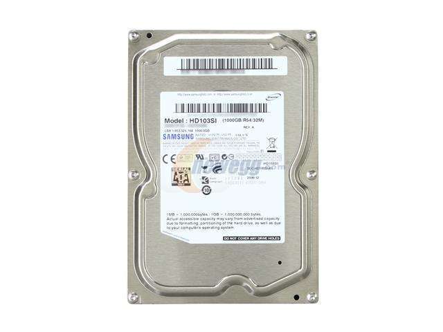 SAMSUNG EcoGreen F2 HD103SI 1TB 5400 RPM 32MB Cache SATA 3.0Gb/s 3.5" Internal Hard Drive