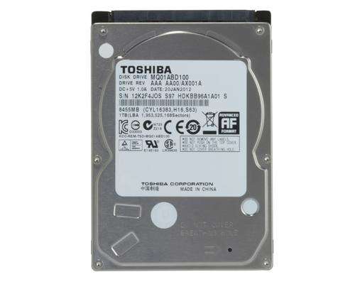 TOSHIBA MQ01ABD100 1TB 5400 RPM 8MB Cache SATA 3.0Gb/s 2.5" Internal Notebook Hard Drive