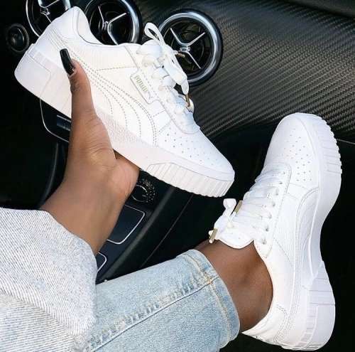 White Puma Cali Sneakers | Size 3-9