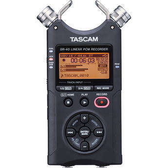 Tascam DR-40 4-Track Handheld Digital Audio Recorder  -  Free Shipping