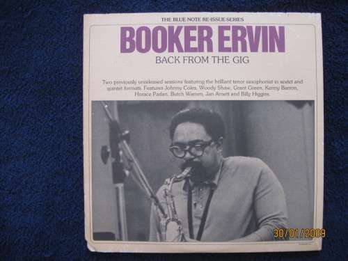 BOOKER ERVIN Back From The Gig  US Blue Note  VG+/VG-