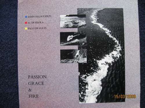 JOHN McLAUGHLIN  AL DI MEOLA  PACO DE LUCIA  Passion Grace & Fire  US Columbia