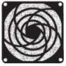 PLASTIC FAN GUARD FOR 80mm COOLING FAN