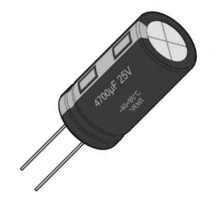 ELECTROLYTIC CAPACITOR 820uF 25V