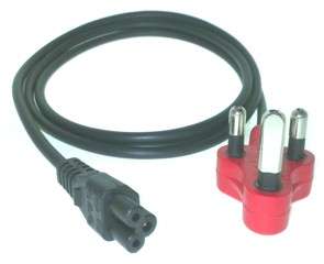 MAINS POWER LEAD / CORD WITH CLOVER SOCKET
