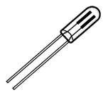 GLOBE / LAMP T1-1/4 W/LEAD 12V 40mA    4.5 x 11.7mm