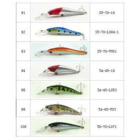 70 Pcs Fishing Lures Hook Tackle