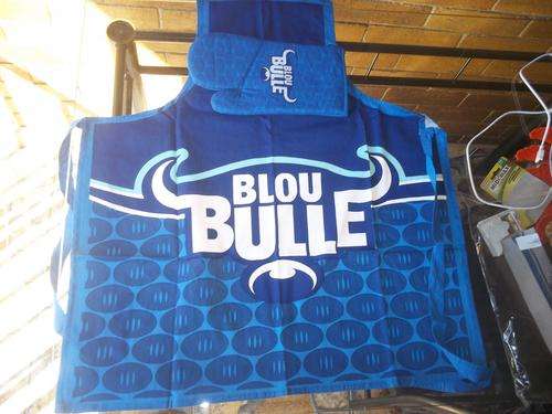 Super 15 Rugby Apron and glove set for the one behind the braai