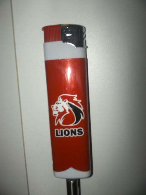 Super 15 lions rugby lighter with flashlight