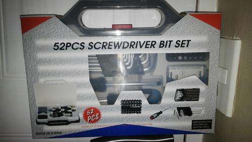 52 Piece screwdriver set