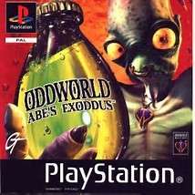 ODDWORLD ABE'S EXODUS (PS1) "for the serious gamer"  -  Used condition