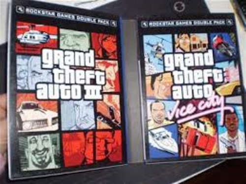 GRAND THEFT AUTO DOUBLE PACK - PS2 PLAYSTATION 2- Great condition !!!!!