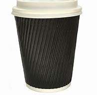 350ML PAPER CUPS BLACK RIPPLE WITH LIDS (100 PACK)  (DECEMBER OFFER !!!) - SAME DAY SHIPPING !!!