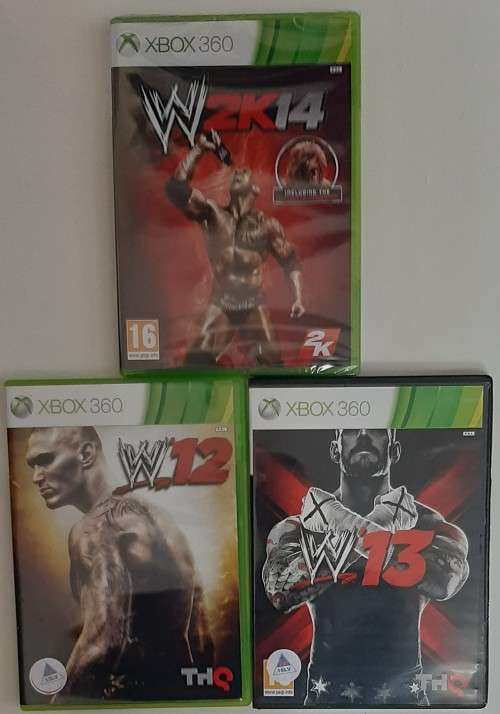 (XBOX 360 )  WWE  -   3 GAME WRESTLING SPECIAL DEAL -  Good condition !!! - SAME DAY SHIPPING !!!