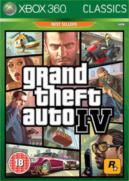 GRAND THEFT AUTO IV CLASSICS  (Xbox 360)  -  Good condition !!   -  SAME DAY SHIPPING   !!!