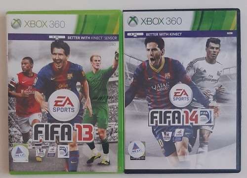 XBOX 360 2 GAME FIFA SOCCER  MIX COMBO  - SAVE !! SAVE !! - Good condition   - SAME DAY SHIPPING