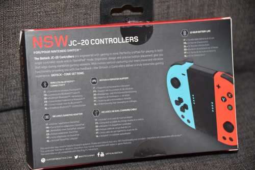 Nintendo Switch Left and Right Wireless Controller by Gioteck JC-20