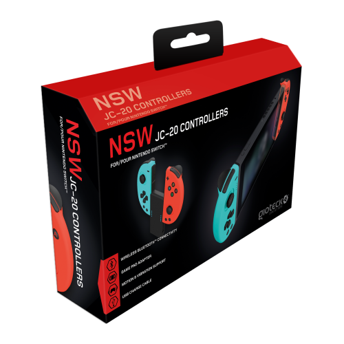 Nintendo Switch Left and Right Wireless Controller by Gioteck JC-20