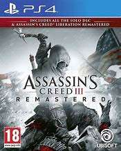 ASSASSINS CREED III REMASTERED    (PS4)   -   Good condition !!!  -  SAME DAY SHIPPING !!!