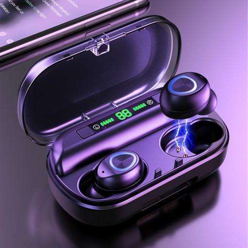TRUE WIRELESS STEREO BT HEADSET  (TWS V10) - Latest 5.0 BT Version - Intelligent noise cancelling -