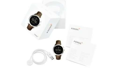 FOSSIL EXPLORIST GEN 3 SMART WATCH + NEW TAN LEATHER STRAP ORIGINAL BOX+CHARGER - MINT CONDITION !!!