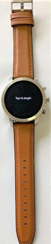 FOSSIL EXPLORIST GEN 3 SMART WATCH + NEW TAN LEATHER STRAP ORIGINAL BOX+CHARGER - MINT CONDITION !!!