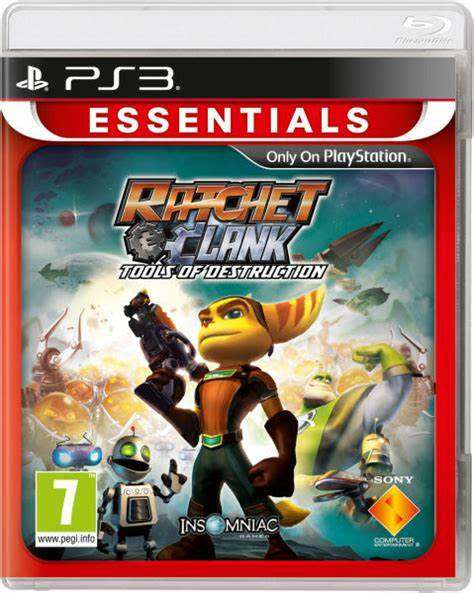RATCHET & CLANK TOOLS OF DESTRUCTION ESSENTIALS   (PS3)  -  Mint condition / Re-Sealed
